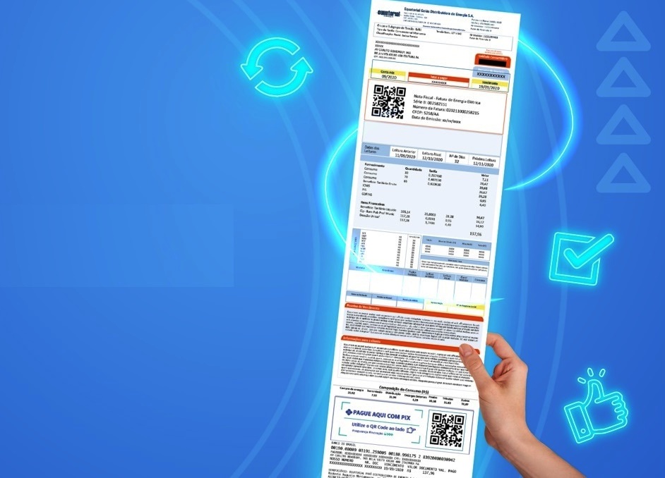Fatura de Energia- Imagem Ilustrativa- Divulgação