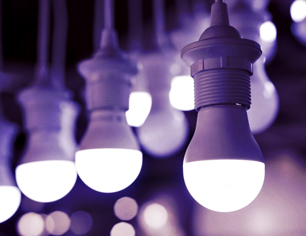 Lâmpadas de LED- Imagem Ilustrativa